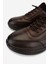 Erkek Hakiki Deri Kahverengi Sneakers & Spor Ayakkabı 298 2625-7102 Erk Ayk SK25-26 Kahve Slvr Alkl 3