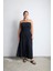 Rush Straplez Maxi Elbise Siyah 1