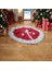 Yılbaşı Çam Ağacı Altı Örtüsü, Çam Ağacı Ayak Halısı Örtüsü, Kırmızı Renk, Peluş, 70 cm 2