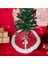 Yılbaşı Çam Ağacı Altı Örtüsü, Çam Ağacı Ayak Halısı Örtüsü, Kırmızı Renk, Peluş, 70 cm 3