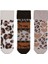 Etnik Leopar Desenli 3lü Havlu Kadın Çorabı ONL-02698 2