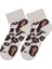 Etnik Leopar Desenli 3lü Havlu Kadın Çorabı ONL-02698 3
