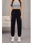 Kadın Yüksek Bel Likralı Jogger Beli Lastikli Pantolon 8