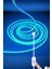 5V USB Neon LED Şerit 5 Metre Buz Mavisi | Silikonlu Su Geçirmez Esnek Aydınlatma 2