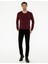 Erkek Bordo Slim Fit Bisiklet Yaka Basic Triko Kazak 50248582-VR014 6