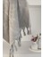 Gri Renk Otantik Saçaklı El Havlusu 50X85 cm - %100 Pamuk - Yumuşak ve Su Emici 1