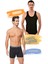 Erkek Klasik Penye Atlet ve Boxer Şort Takım 6'lı Set (12 Parça) SER0001 - SER0060 1