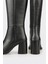 Siyah Deri Kadın Çizme 4