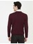 Erkek Bordo Slim Fit V Yaka Basic Triko Kazak 50248554-VR014 4