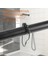 Duş Perdesi Kancaları Halkalar Metal Duş Perdesi Kancalar Banyo Için Duş Çubukları Için Perdeler 12 Siyah Set (Yurt Dışından) 4