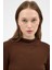 Kahve Yarım Boğaz Uzun Kollu Body 2069 4