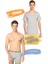 Erkek Yuvarlak Yaka Penye Atlet ve Boxer Şort Takım 6'lı Set (12 Parça) SER0002 - SER0060 1