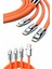 Techmrt 120W Silikon Metal Uçlu LED Işıklı 3 In1 Şarj Kablosu 1.2m 2
