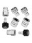 8pcs Basınçlı Yıkayıcı Adaptör Kiti Paslanmaz Çelik Hızlı Bağlantı Seti M22 14MM Ila 3/8 Inç Hızlı Bağlantı Kesme Kiti (Yurt Dışından) 1