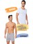 Erkek Yuvarlak Yaka Penye Atlet ve Desenli Boxer Takım 6'lı Set (12 Parça) SER0002 - SER0007 1