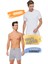 Erkek Sıfır Yaka Penye Atlet ve Desenli Boxer Takım 6'lı Set (12 Parça) SER0003 - SER0007 1