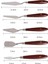 5 Parça Resim Spatula Seti Boya Palet Bıçağı Painting Knife CIN549 6