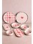 Hearts 14 Parça 6 Kişilik Kalpli Seramik Stackable Kahvaltı Seti Sunum Tabağı 1