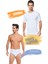 Erkek Kolu Bantlı Sıfır Yaka Atlet ve Slip Külot Takım 6'lı Set (12 Parça) SER0004 - SER0005 1