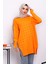 Oranj Kazayağı Desenli Soğuk İplik Triko Tunik 2
