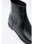 Bot 2521 - Yanları Lastikli Bilek Boy Siyah Kadın Bot 1