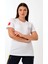 Paramedik Yuvarlak Yaka Penye Kısa Kol Tshirt - Beyaz 3