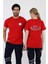 Acil Sağlık Yuvarlak Yaka Penye Kısa Kol Tshirt - Kırmızı 1