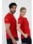 Acil Sağlık Yuvarlak Yaka Penye Kısa Kol Tshirt - Kırmızı 2