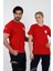 Acil Sağlık Yuvarlak Yaka Penye Kısa Kol Tshirt - Kırmızı 3