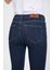 Julia 92 Normal Bey Koyu Rinse Crop Flare Jeans Kadın 3