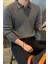 Ermanno Slim Fit Erkek Polo Yaka Fitilli Triko Kazak 6