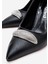 Taşlı Kadın Stiletto Ayakkabı Siyah Cilt 3
