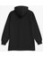 Kadın Kapüşonlu Cepli Siyah Tunik Sweatshirt 2