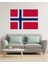 Norveç Bayrağı Dijital Baskı Poster (Çerçevesiz) 5