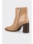 Naturel Deri Kadın Klasik Bot 3