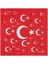 Kırmızı Ay Yıldız Türk Bayrağı Temalı Pamuk Kumaş Fular - Bandana - 23 Nisan, 29 Ekim, 19 Mayıs 5