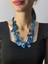 Deniz Kabuğu Mavı Kadın Kolye 24 cm 1