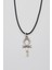 Ankh Yaşam Kolye - PU Deri İp Zincirli Unisex Gümüş Kaplama Mısır Sembolü - 60 cm 1