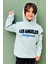 Erkek Çocuk Sweatshirt Süzene Nakışlı 7-12 Yaş, Su Yeşili 4