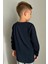 Erkek Çocuk Uzun Kollu Tişört Basic 5-14 Yaş, Lacivert 5