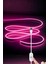 5V USB Neon LED Şerit 5 Metre Pembe | Silikonlu Su Geçirmez Esnek Aydınlatma 3
