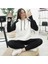 Kadın Panda Üç Iplik Kumaş Kapüşonlu Polar Sweat 65 cm 5