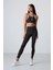 Tommy Lıfe Siyah Polyester Esnek Standart Fit Performans Kadın Tayt Takım 95332 1