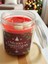 % 100 Doğal Soya Wax Merry Christmas Kokulu Mum -Büyük Boy 210 ml - Kırmızı Güllerle ve Özel Hediye Kutusunda 6