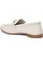 Krem Loafer Hakiki Deri Kadın Ayakkabı 3