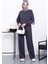 Antrasit Yan Cepli Omuz Parçalı Alt Çımalı Modal Takım 2