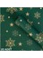 Yılbaşı Kar Tanesi Desenli Çiçek Buket Kağıdı - Hediye ve Ambalaj Kağıdı, Yeşil, 20 Adet, 58X58 cm 1