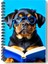 Kitap Okuyan Sevimli Köpekler Tasarım Tel Spiralli 4'lü Hatıra, Günlük, Ajanda, Okul Defter Seti 3