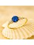 14K Gold Sapphire Minimal Ring 1