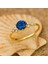 14K Gold Sapphire Minimal Ring 2